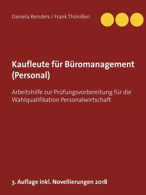 cover image of Kaufleute für Büromanagement (Personal)